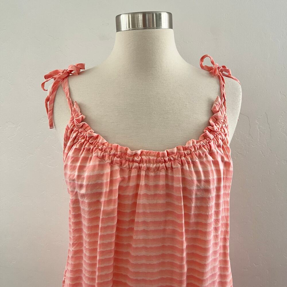 Reistor Raspberry Sorbet Dress Women's XS/S in Sunrise Stripes Midi Quiet Luxury - Picture 3 of 8